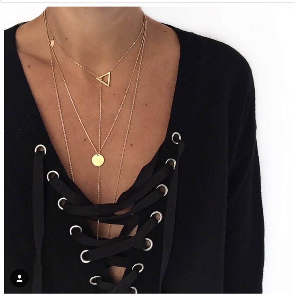 Kooples wool/cashmere black lace up sweater